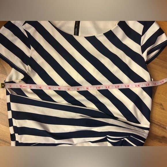 Striped Black and White Dress - Picture 4 of 4